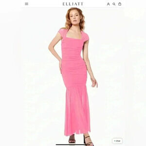 NWT Elliatt Capra Maxi Hot Pink Dress Size XS